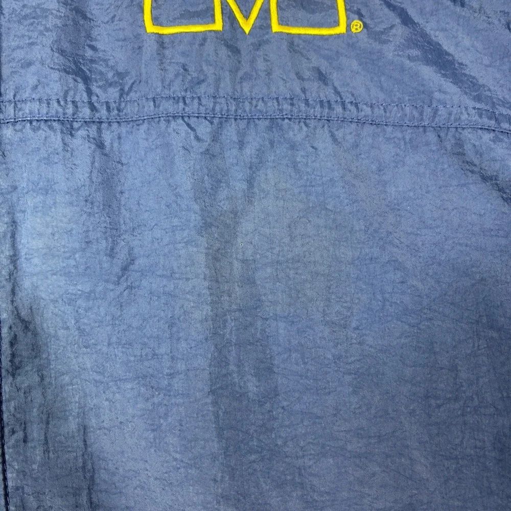 Vintage Nike Michigan Wolverines Windbreaker Jacket Mens XL Blue Full Zip
